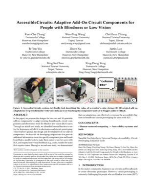 First page of the AccessibleCircuits paper
