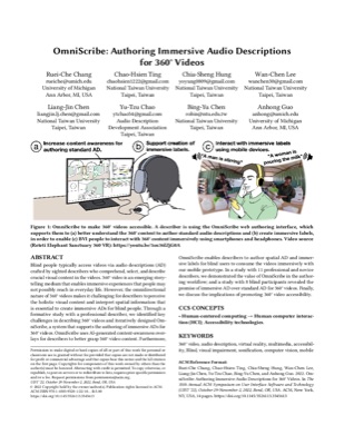 First page of the OmniScribe paper
