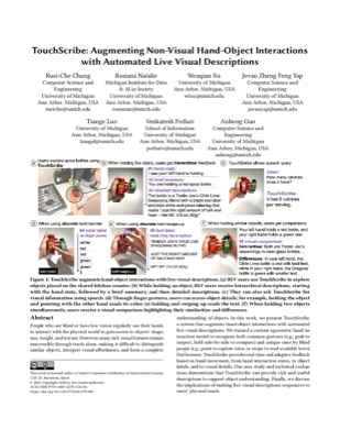 First page of the TouchScribe paper